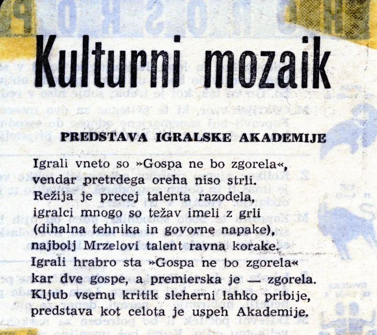 Gospa ne bo zgorela, 2 fotografiji, Fotografija