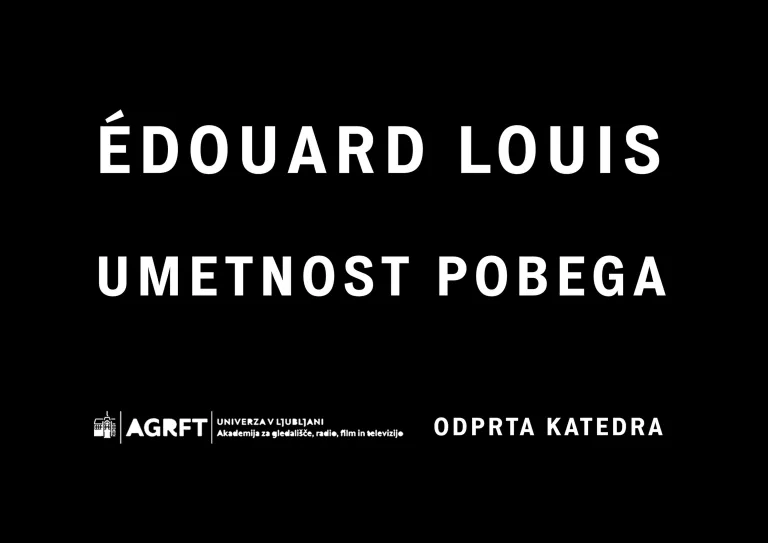Gostovanje Édouarda Louisa na Odprti katedri, Dogodek, Aškerčeva, 2025