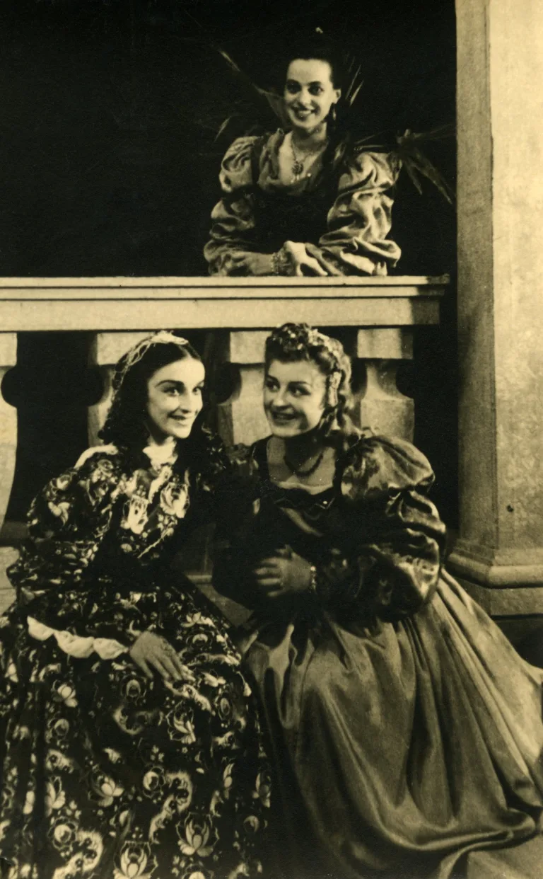 Igralska zasedba prve javne produkcije AIU, Gradivo, Dukičevi bloki, Oddelek za gledališče in radio, 1947