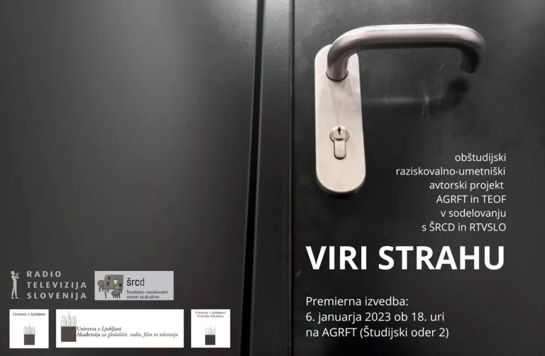 Viri strahu, Gradivo, Aškerčeva, Oddelek za dramaturgijo in scenske umetnosti, 2023
