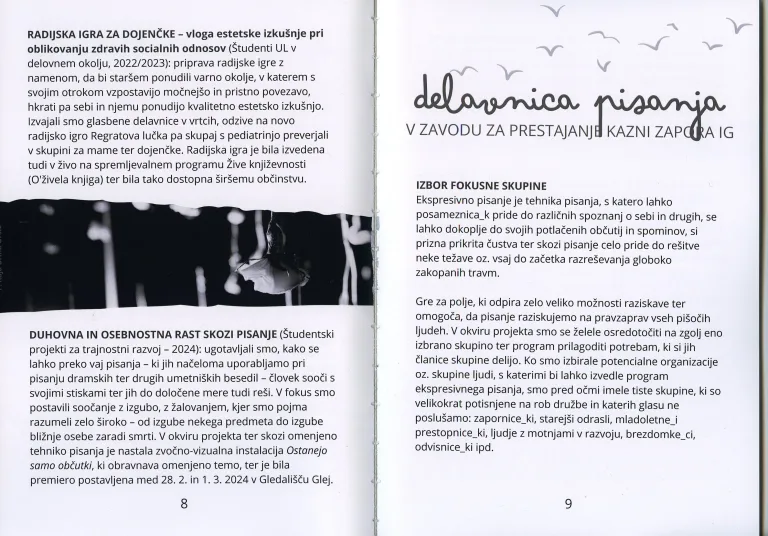 Aplikativna umetnost – HUD sklad, Gradivo, Trubarjeva, Oddelek za dramaturgijo in scenske umetnosti, 2024