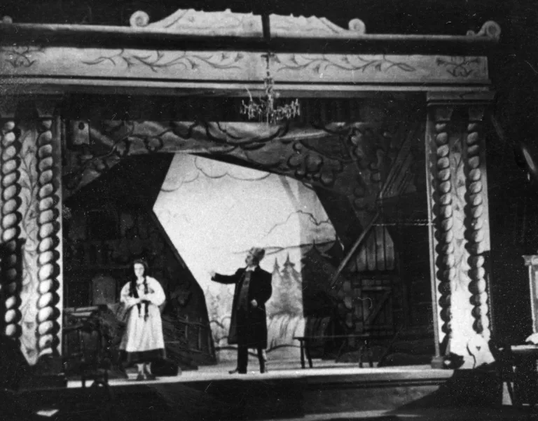 Županova Micka, Produkcija, Dukičevi bloki, Oddelek za gledališče in radio, 1948